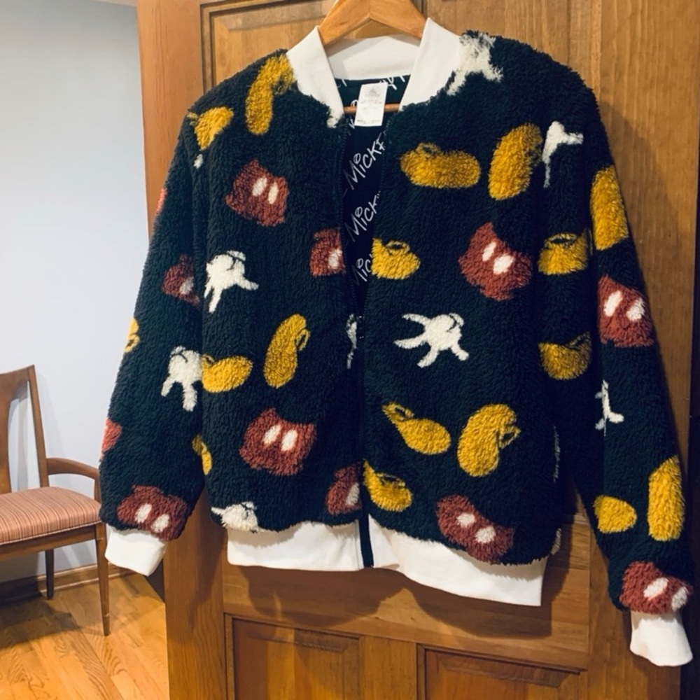 DISNEY PARKS MICKEY MOUSE FLEECE SHERPA JACKET - Picture 9 of 10